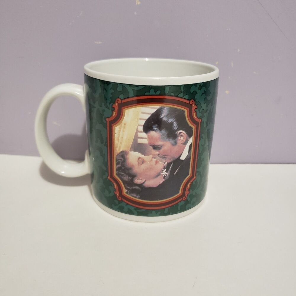 Gone With The Wind Rhett / Scarlett 1989 Heirloom Tradition Coffee Mug Cup 3.5"